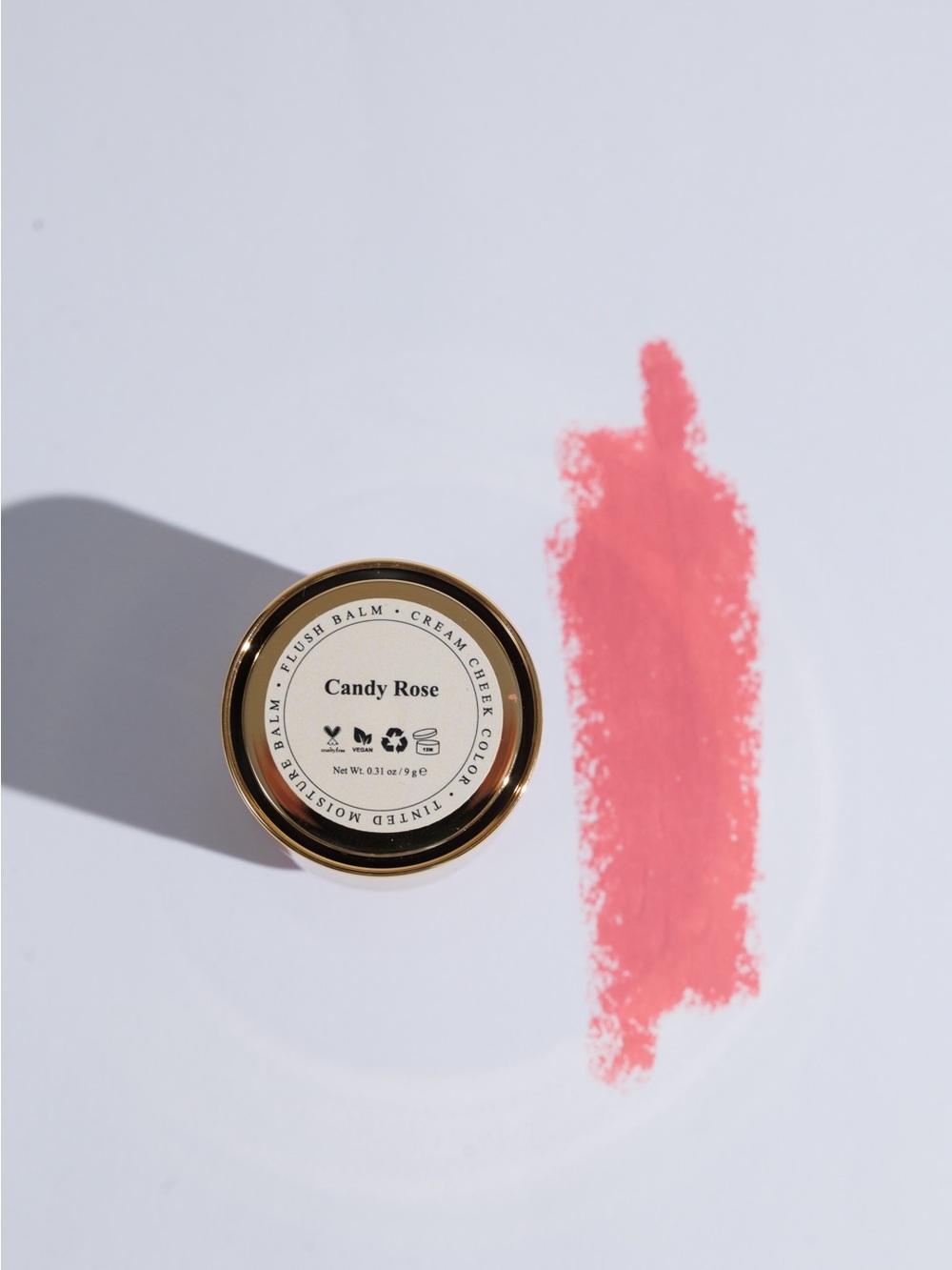 Creme de la Creme Color Balm for Lips Eyes & Cheeks in Candy Rose